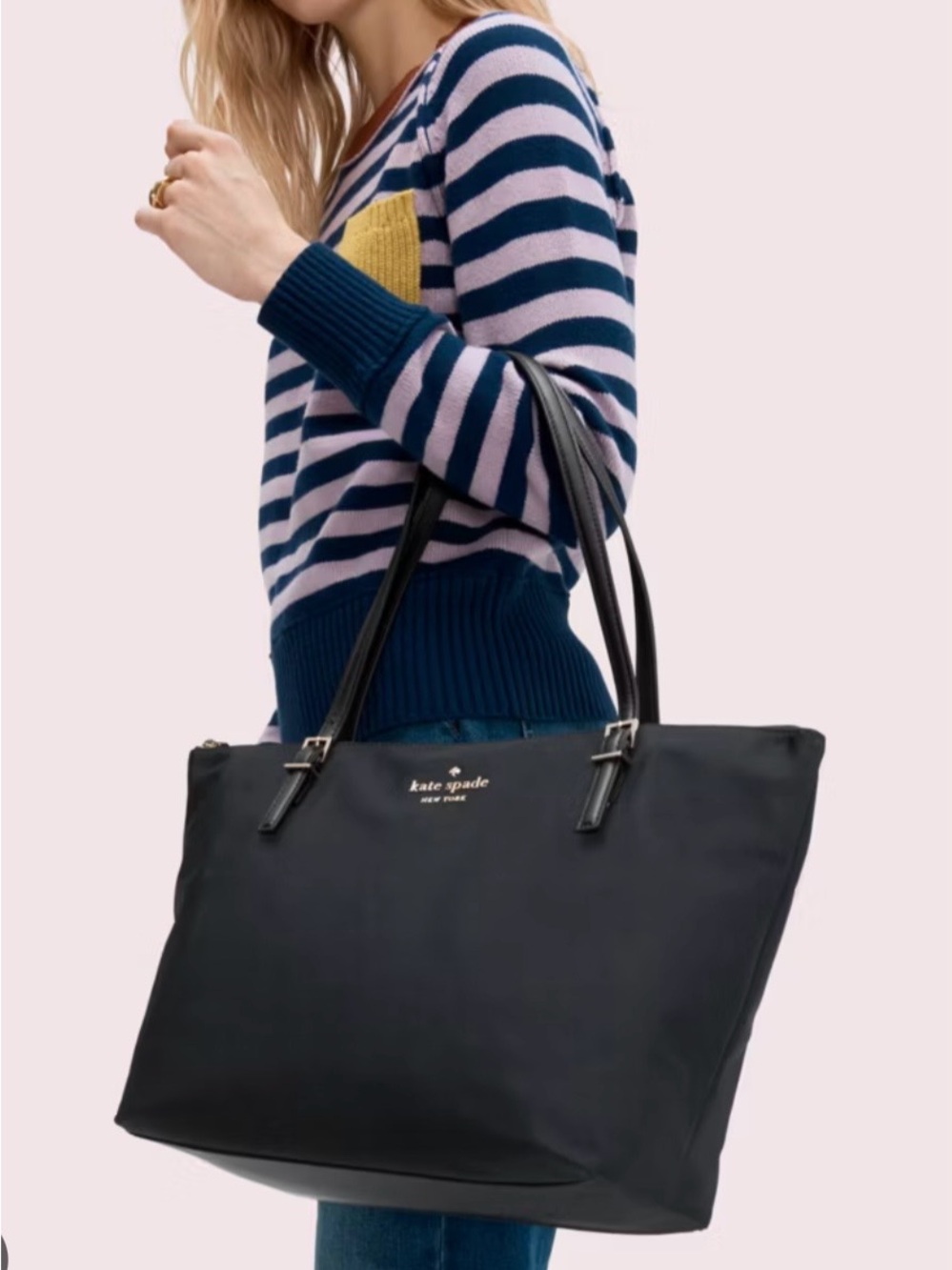 Kate spade $365 maya nylon tote like new